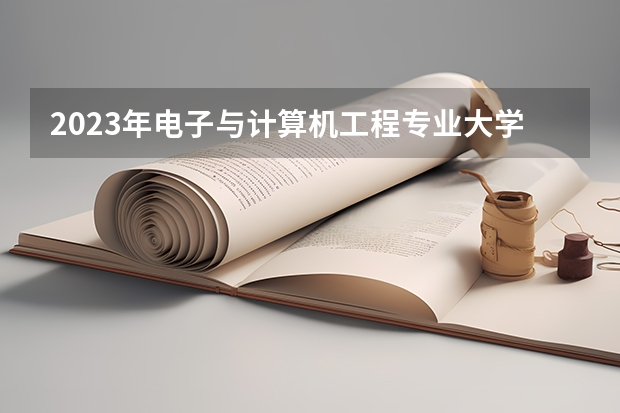 2023年电子与计算机工程专业大学排行榜