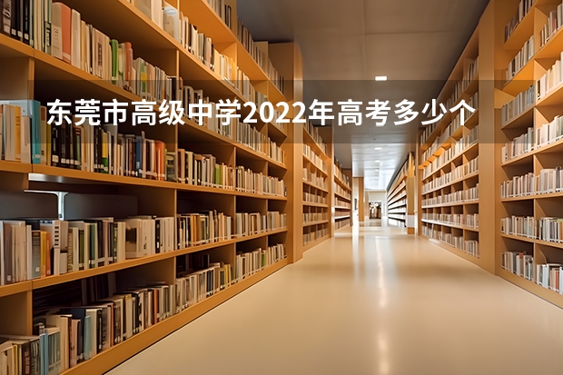 东莞市高级中学2022年高考多少个进985