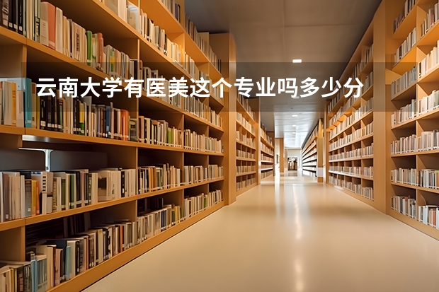 云南大学有医美这个专业吗多少分
