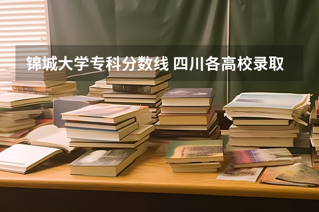 锦城大学专科分数线 四川各高校录取分数线