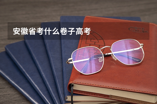 安徽省考什么卷子高考