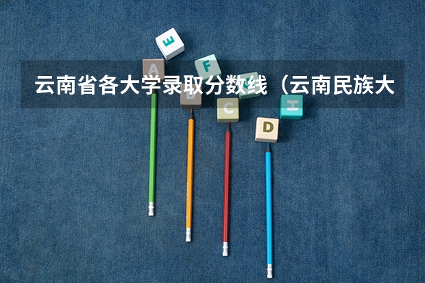 云南省各大学录取分数线（云南民族大学专业录取分数线）