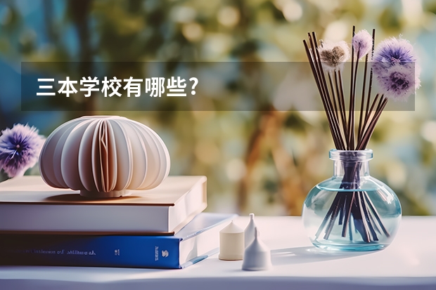 三本学校有哪些?