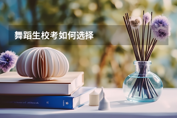 舞蹈生校考如何选择