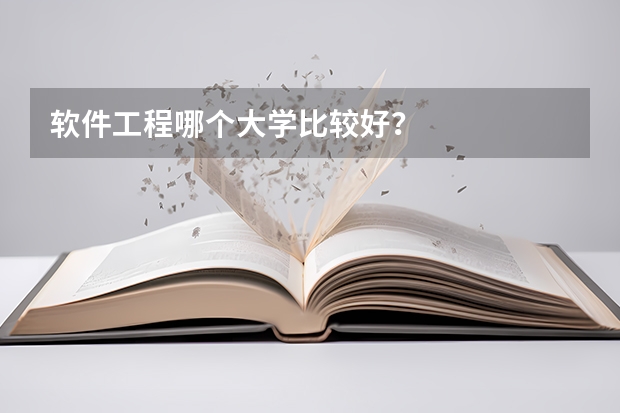 软件工程哪个大学比较好？