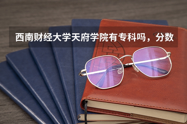 西南财经大学天府学院有专科吗,分数线?