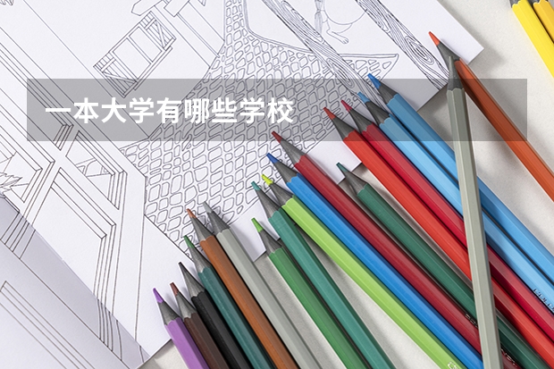 一本大学有哪些学校
