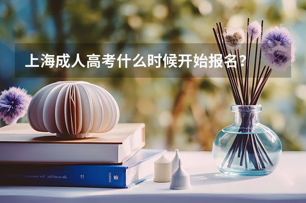 上海成人高考什么时候开始报名？