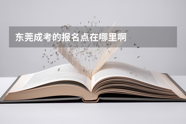 东莞成考的报名点在哪里啊