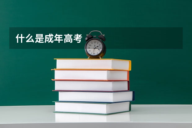 什么是成年高考