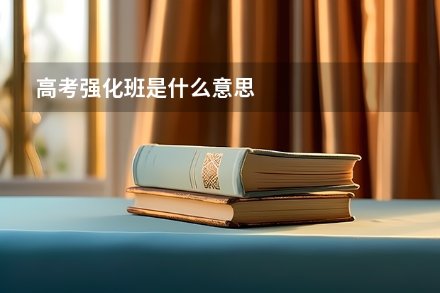 高考强化班是什么意思