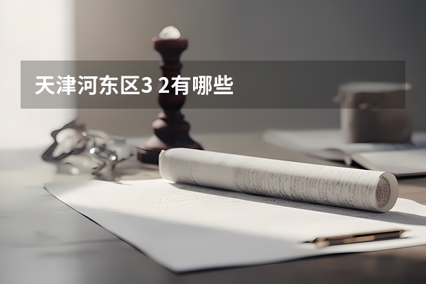 天津河东区3 2有哪些